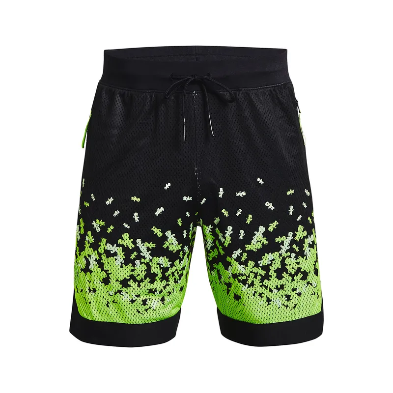 UNDER ARMOUR - Short Curry Collab Mesh para hombre Negro UNDER ARMOUR