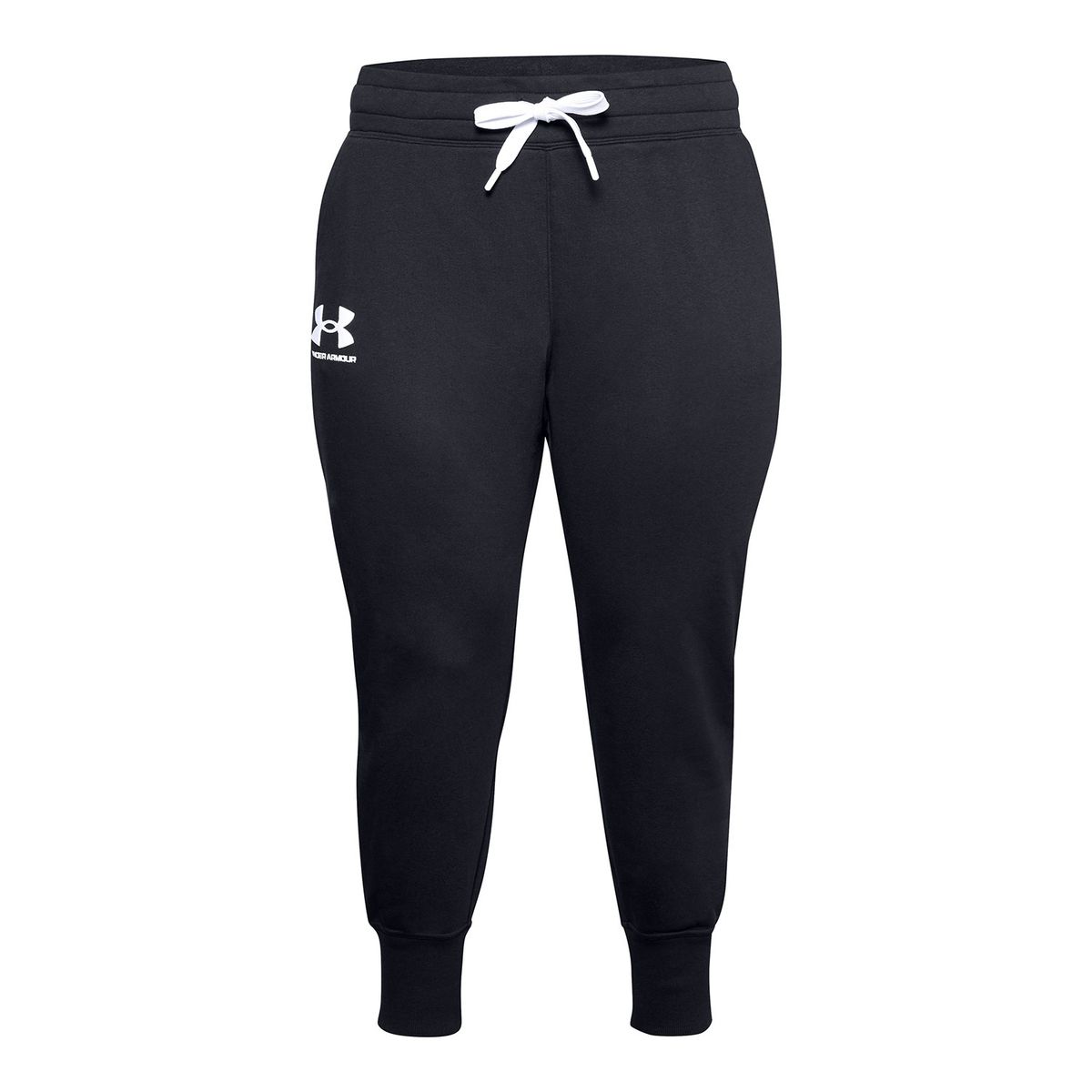 UNDER ARMOUR - Pantalón Jogger UA Rival Flee mujer Negro UNDER ARMOUR