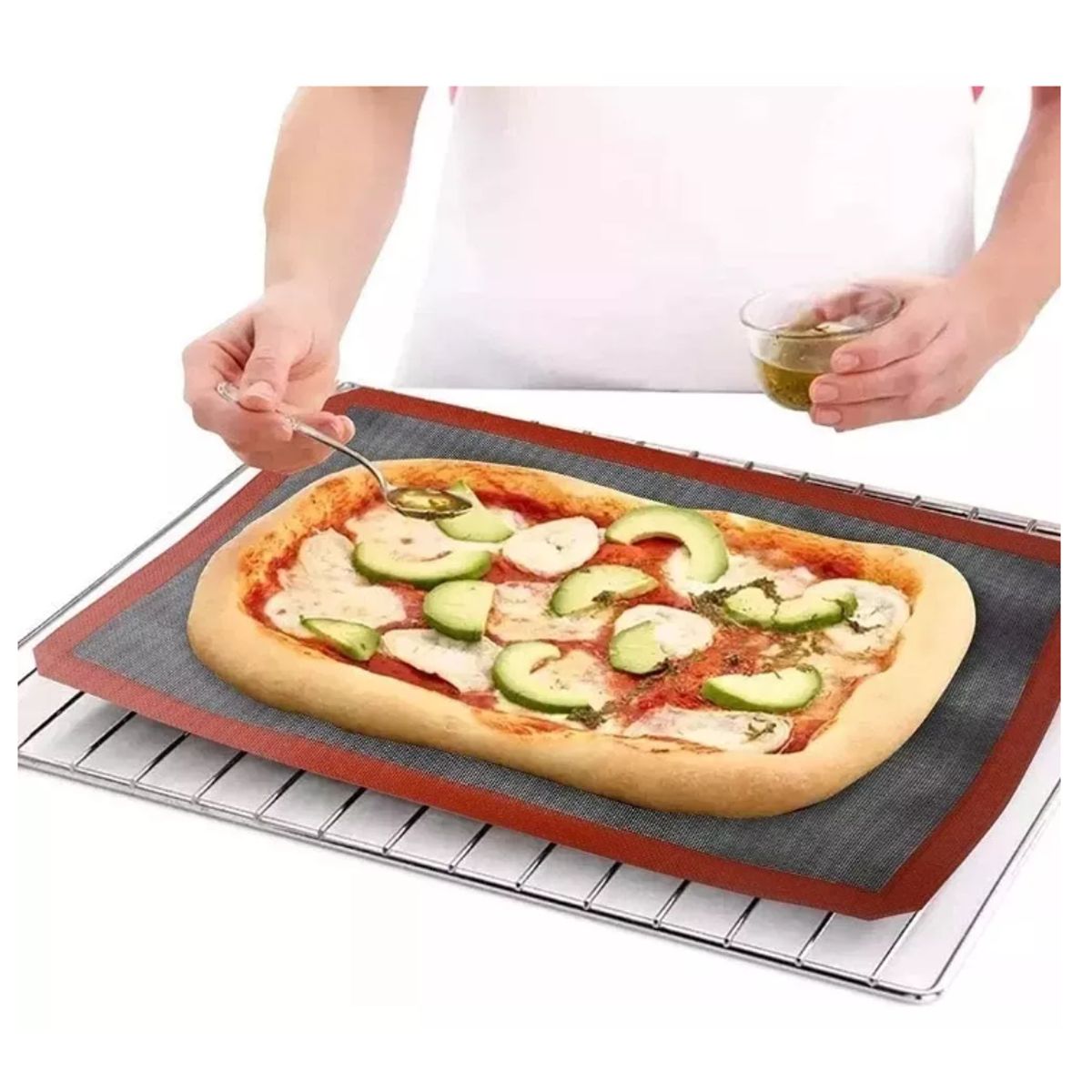 GENERICO - Lámina Mat Tapete Silicona Microperforada Antiadherente Hornear