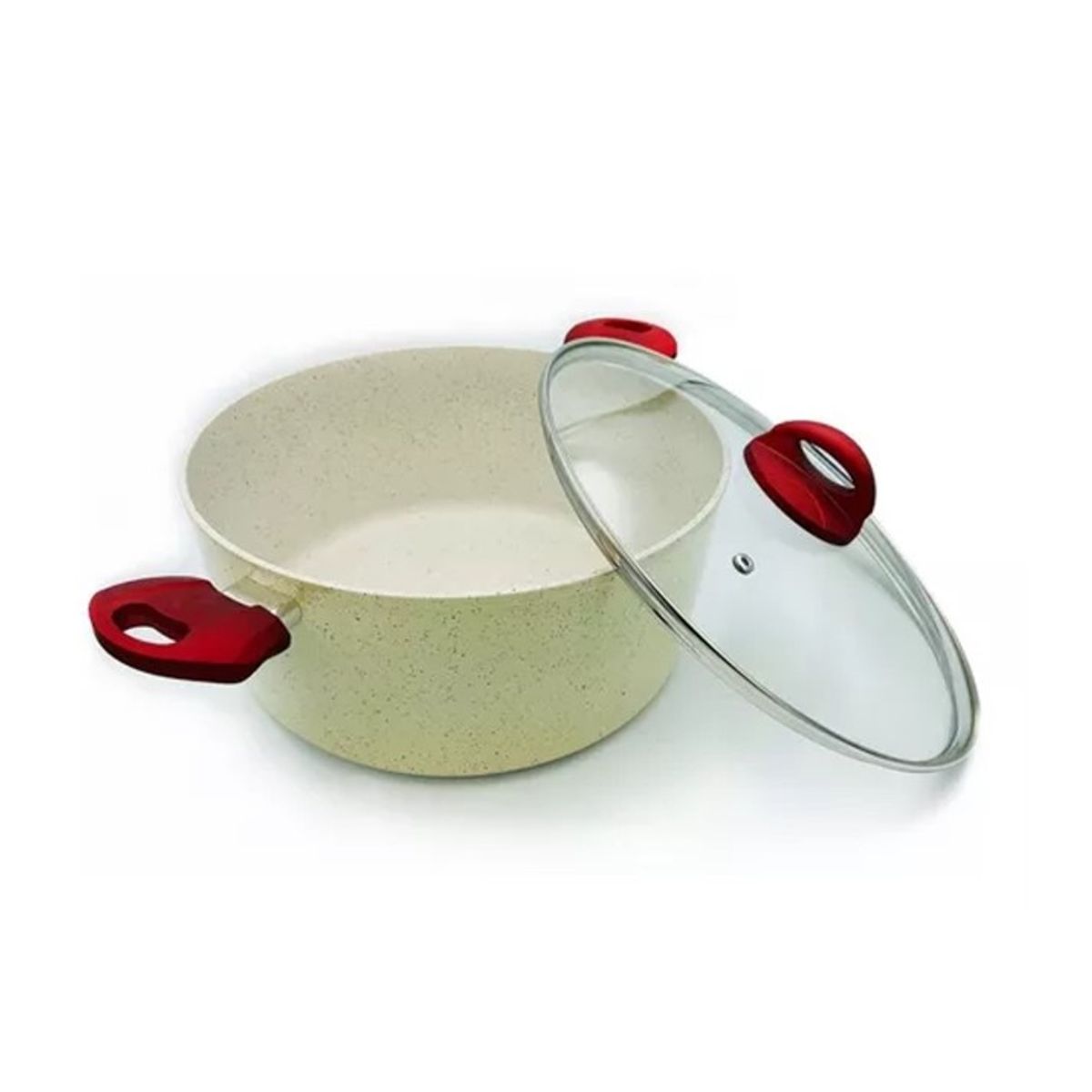 OEM - CACEROLA DE CERAMICA MARMOLEADA ANTIADHERENTE 20CM