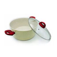 CACEROLA DE CERAMICA MARMOLEADA ANTIADHERENTE 20CM