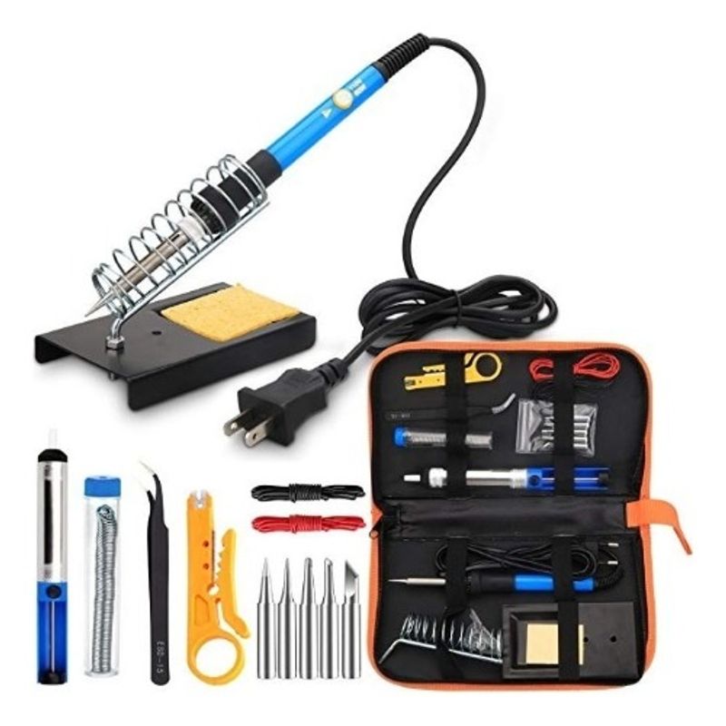 U BUY - Kit Cautín Soldador 60w Punto Lápiz Temperatura Regulable