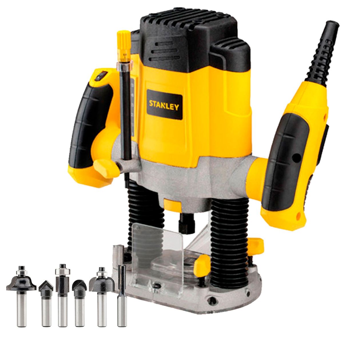 STANLEY - Rebajadora 1200W + Lijadora 300W Stanley SRR1200-SS30