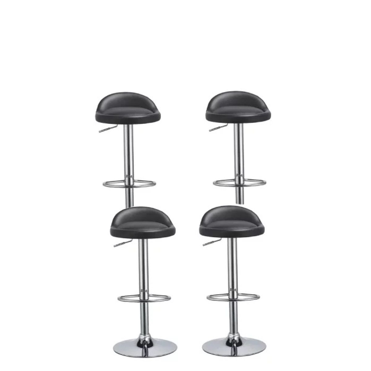 MOAD - Pack 4 Sillas Bar Dandy	Negro