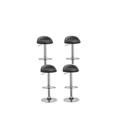 GENERICO - Pack 4 Sillas Bar Dandy	Negro