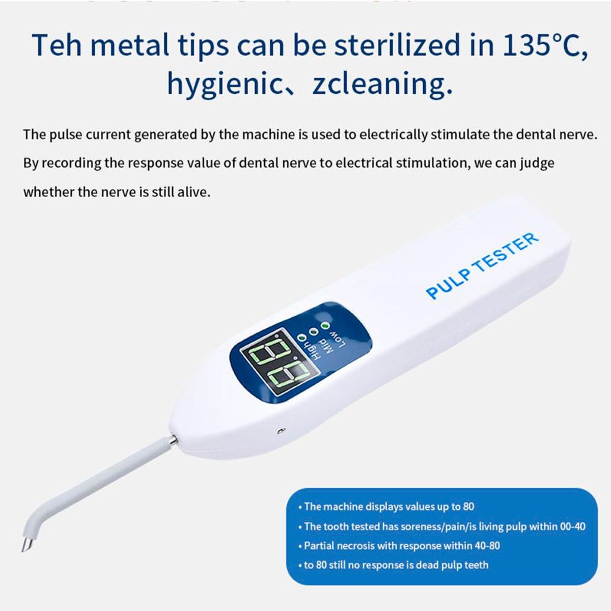 GENERICO - Detector de vitalidad Pulpar Pulp Tester ULTRA ESTETICA