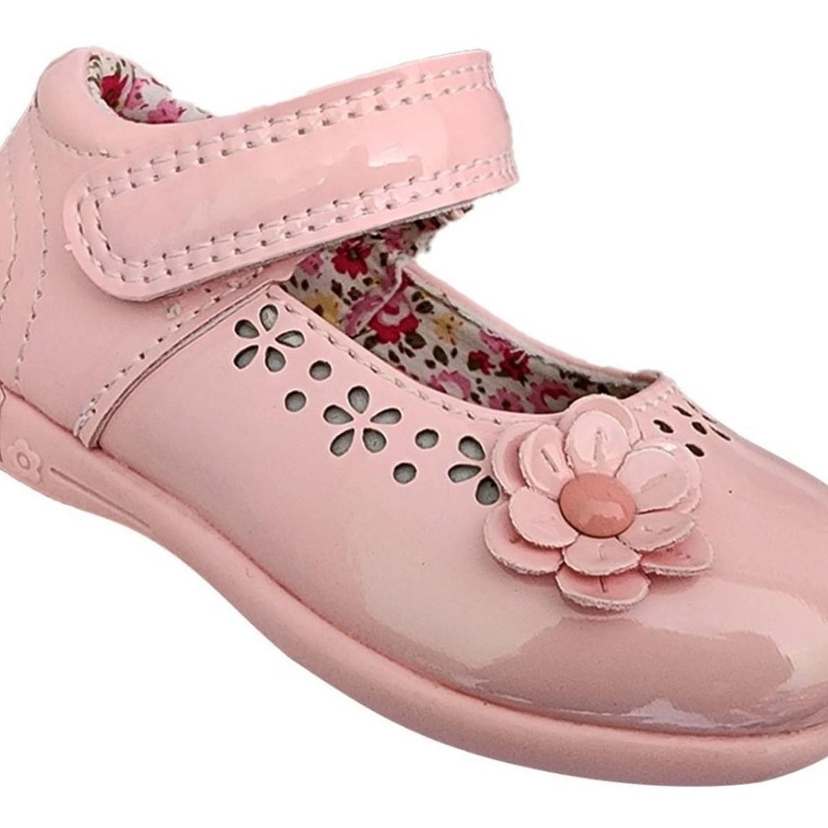 GENERICO - Zapato Infantil Niña Charol Fiestas Navidad Bautizo Rosado 7003