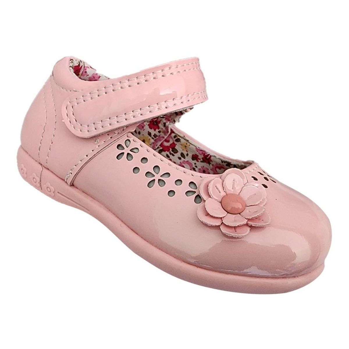 GENERICO - Zapato Infantil Niña Charol Fiestas Navidad Bautizo Rosado 7003