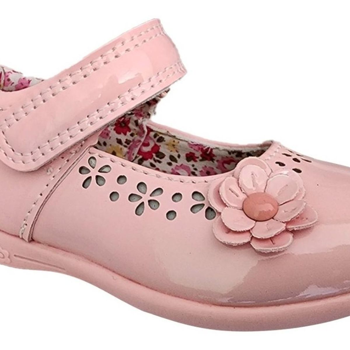 GENERICO - Zapato Infantil Niña Charol Fiestas Navidad Bautizo Rosado 7003