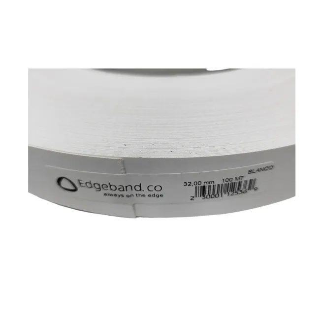 GENERICO - Tapacanto Encolado Rollo 100 Mt 32mm Blanco