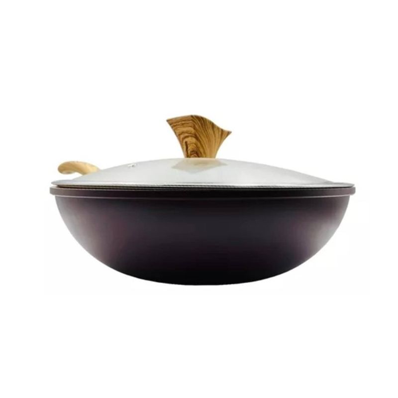 OEM - WOK STONE CON TAPA 30 CM