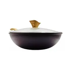 OEM - WOK STONE CON TAPA 30 CM