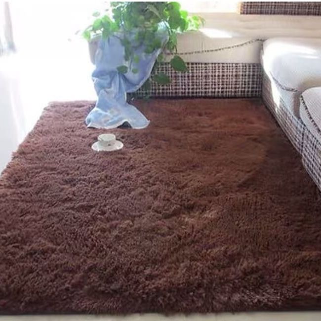 GENERICO - Alfombra Peluda 200x240 cm Antideslizante