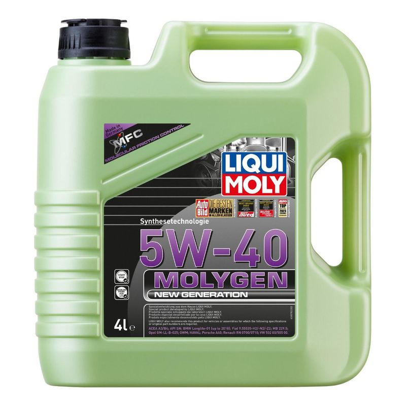 LIQUI MOLY - Aceite De Motor Molygen 5w40 Liqui Moly 4lts