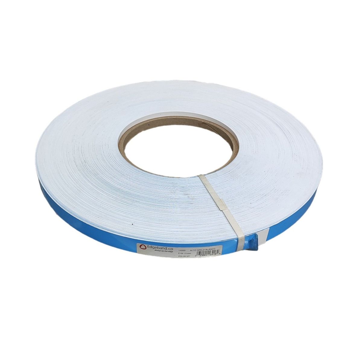 GENERICO - Tapacanto Pvc Rollo 200 mt 21mm Brillante Blanco