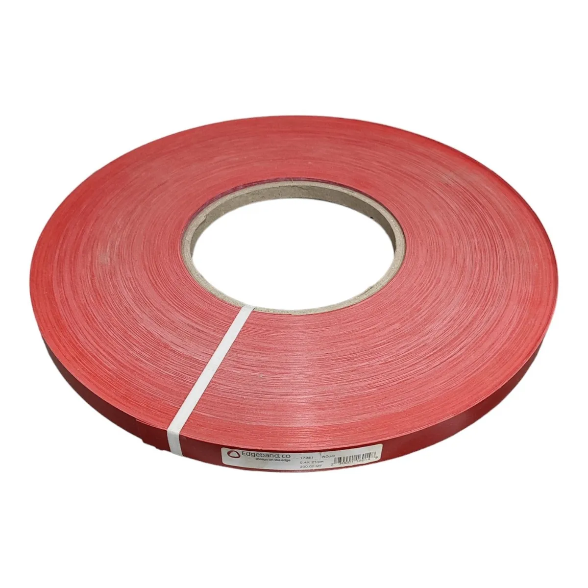 GENERICO - Tapacanto Pvc Rollo 200 mt 21mm Rojo