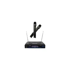 PHILCO - Pack de 2 Microfonos Inalambricos PRO VHF WM-787 Audio HD