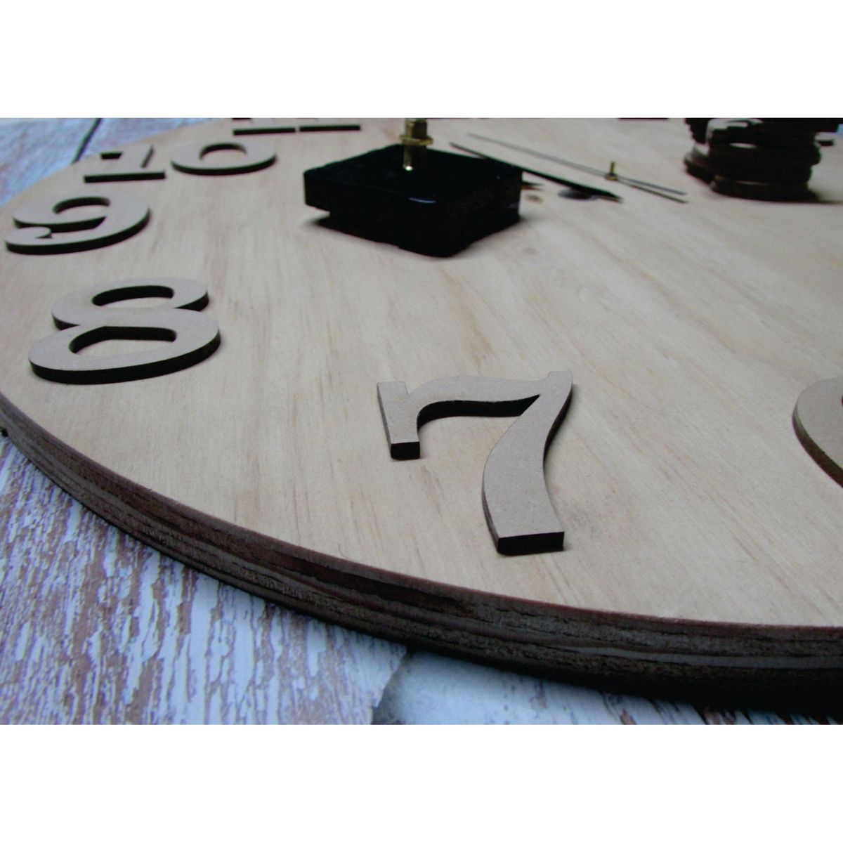 WW DESIGN - Numeros De Madera MDF Para Reloj 1 Al 12 (50mm y 55mm) Únicos