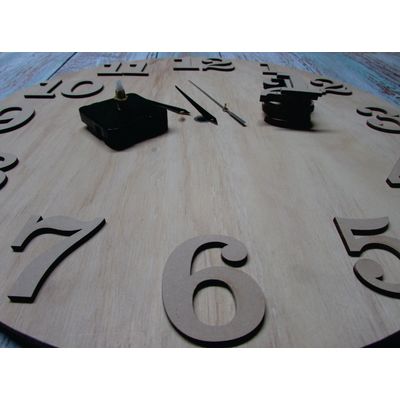 Imagen 2 del producto Numeros De Madera MDF Para Reloj 1 Al 12 (50mm y 55mm) Únicos