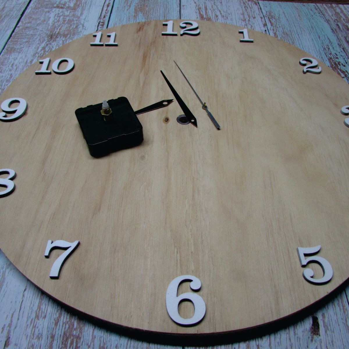 WW DESIGN - Numeros De Madera Durolac, Reloj 1 Al 12 (30mm y 35mm) Color Blanco