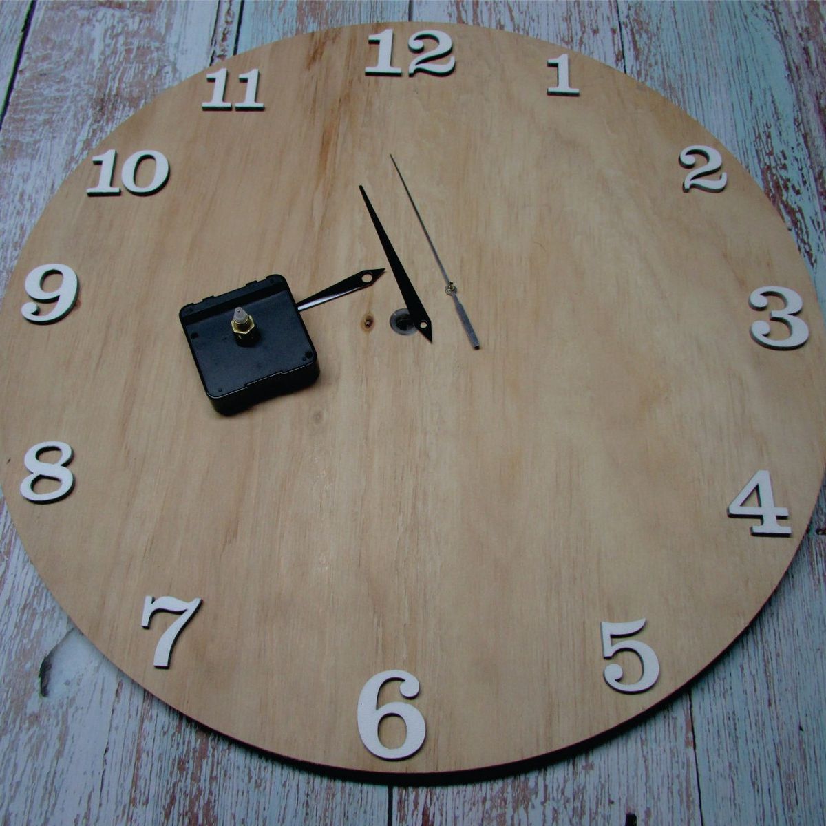 WW DESIGN - Numeros De Madera Durolac, Reloj 1 Al 12 (30mm y 35mm) Color Blanco