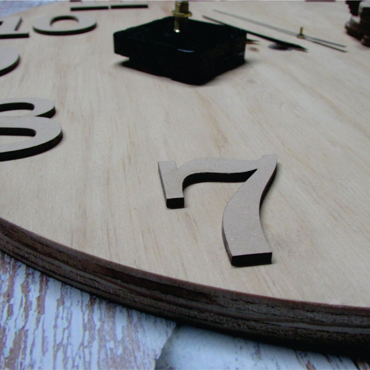 WW DESIGN - Numeros De Madera MDF Para Reloj 1 Al 12 (40mm y 45mm) Únicos