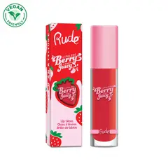 RUDE COSMETICS - Berry Juicy Coral Kiss Lip Gloss