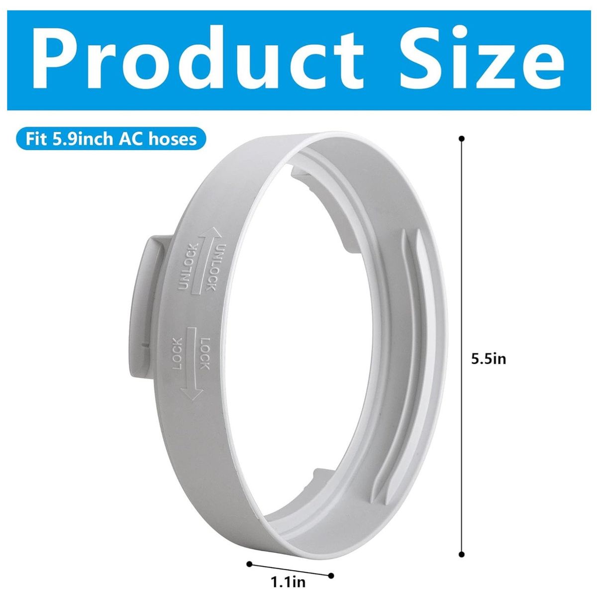 KUANGYE - Adaptador Para Manga Aire Acondicionado De 15cm