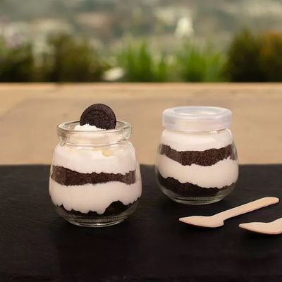 Imagen 2 del producto Pack De 6 Frascos De Vidrio Con Tapa Plástica Redondo de 200ml