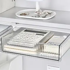 YOMYM - Caja De Almacenamiento Con Cajón Deslizante Transparente 6×21×17cm