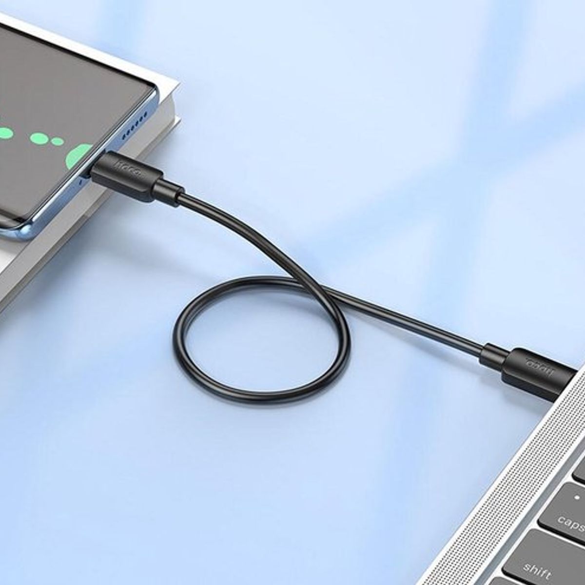 HOCO - Cable de carga Hoco X96 60W Tipo-c 0,25 M Negro