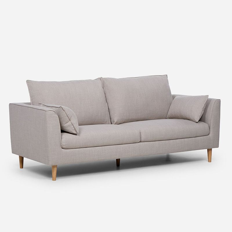 ROSEN - Sofá Rosen Cavour 3 Cuerpos Tela Beige
