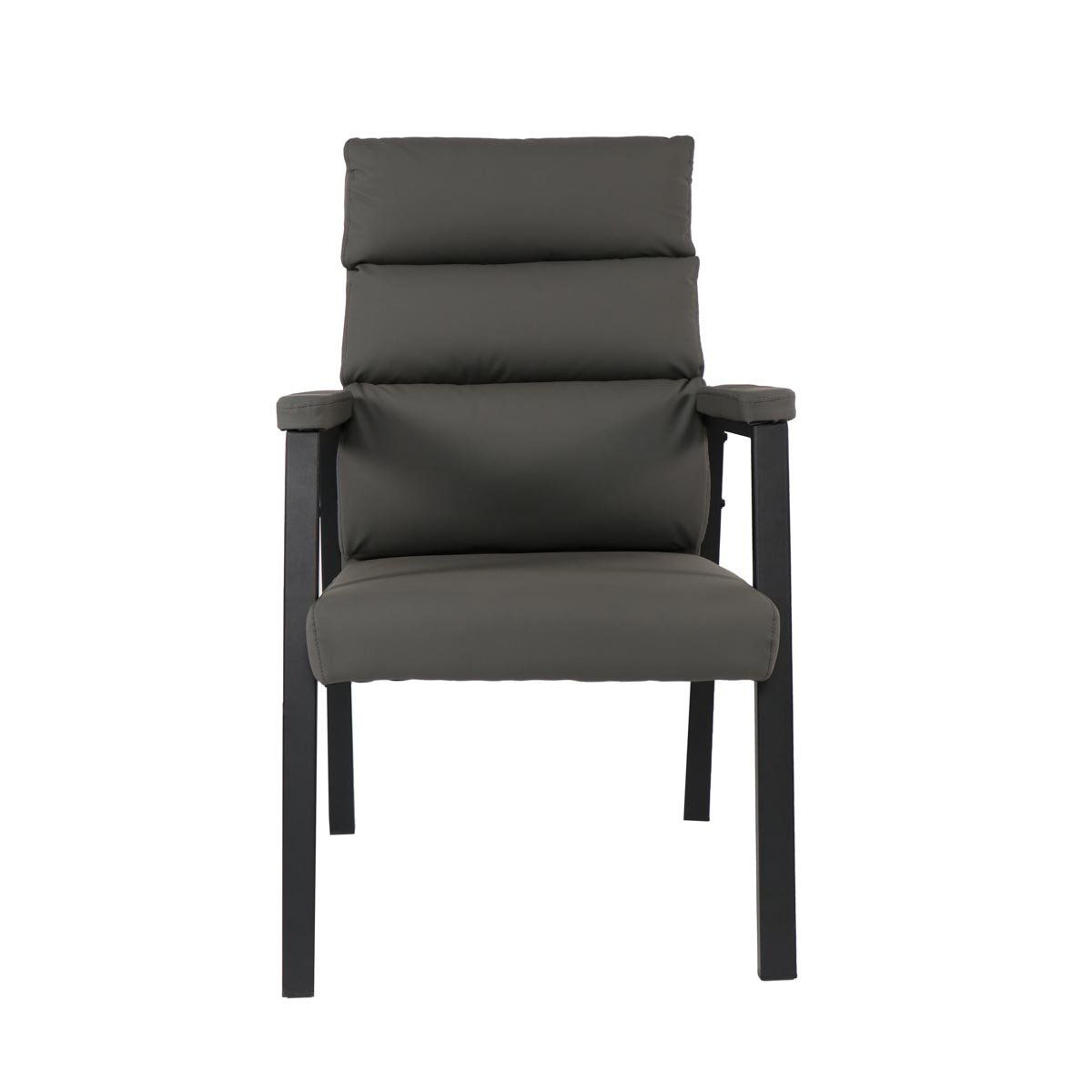 NECTAR - Silla ejecutiva Hamilton Eco-Cuero + acero negro opaco