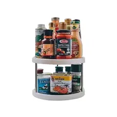 GENERICO - Organizador Estante Especiero Giratorio De 2 Niveles Cocina