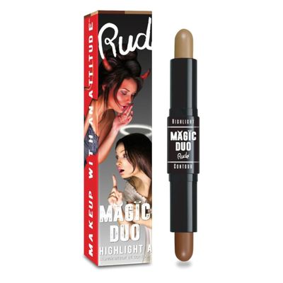 Imagen 2 del producto Rude Tan Contorno + Iluminador Maquillaje Dúo Magic