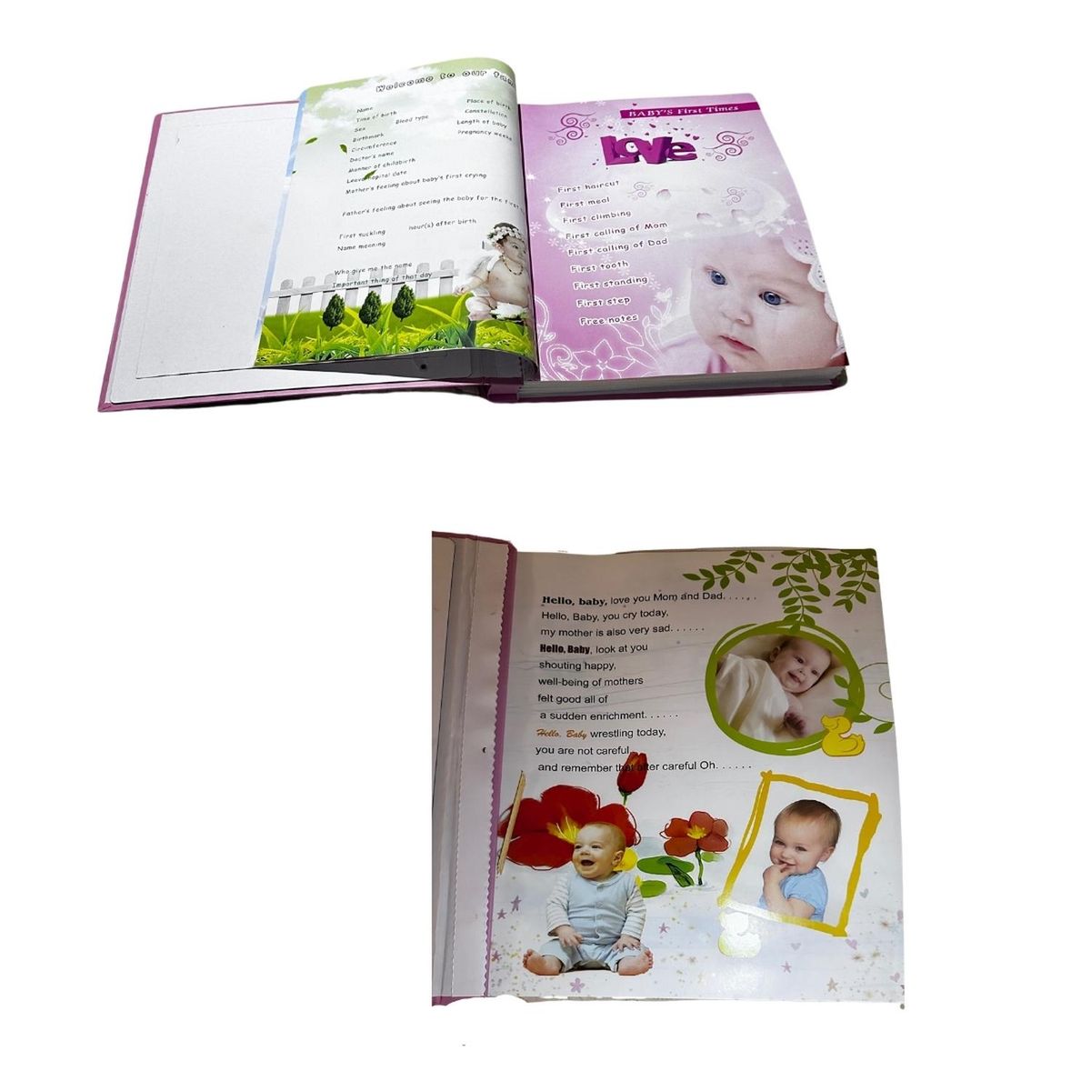 KIVARA - Album Foto Diseño Infantil Bebe 120 Fotos Coche Rosa