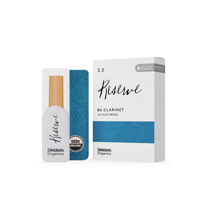DADDARIO - Cañas Clarinete Bb 2.5 Organic Reserve Pack 10 ODCR1025 Daddario
