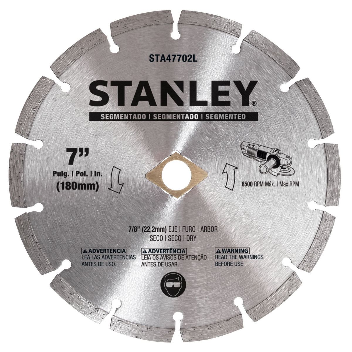 STANLEY - Disco diamantado 7" 180mm Stanley STA47702L