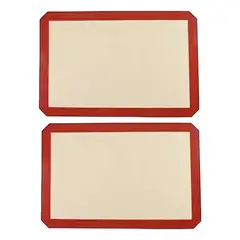 Pasteleria - X2 Tapete De Silicona Lamina De Silicona Tapete Horno 60x40cm