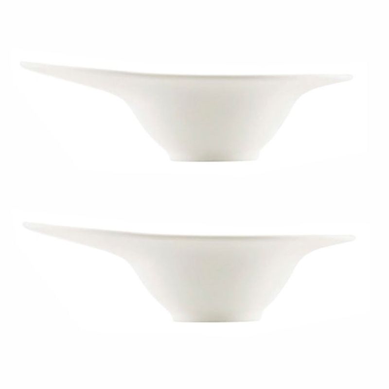 BRIC - 2 bowls o pocillos blancos.