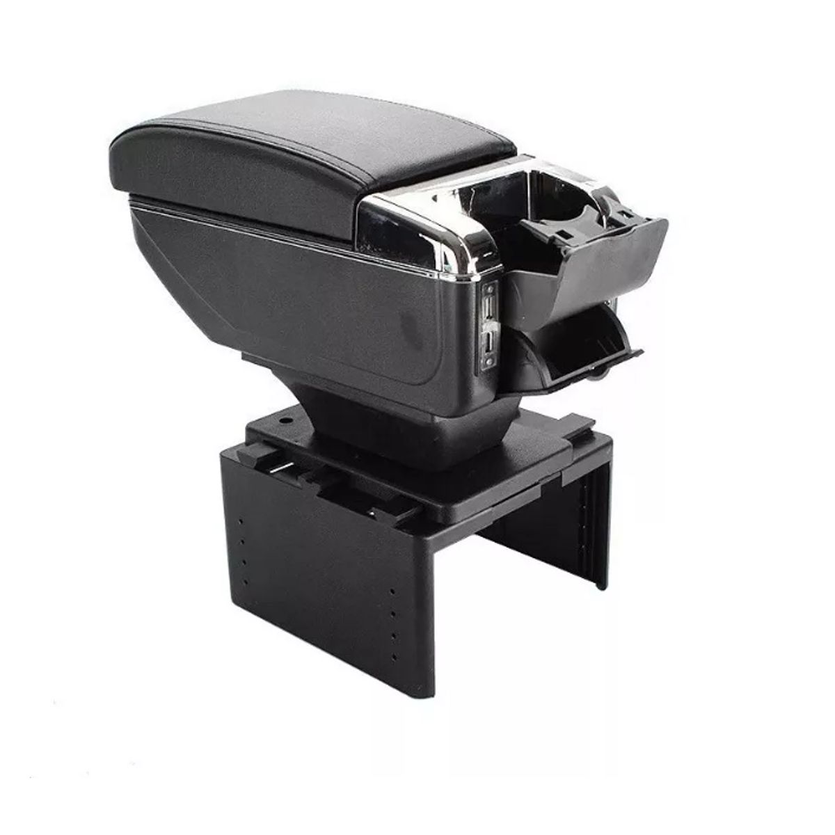 GENERICO - Portavasos Apoyabrazos Auto Universal Base Extensible 7 Usb