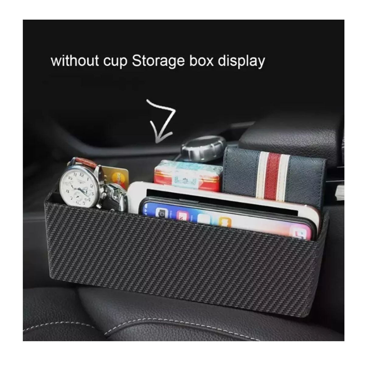GENERICO - X2 Acabado Portavasos De Auto Consola Organizador / 215050
