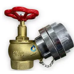 GENERICO - Valvula Globo Angular Hi 45° 2 Pulgadas Con Tapa Storz