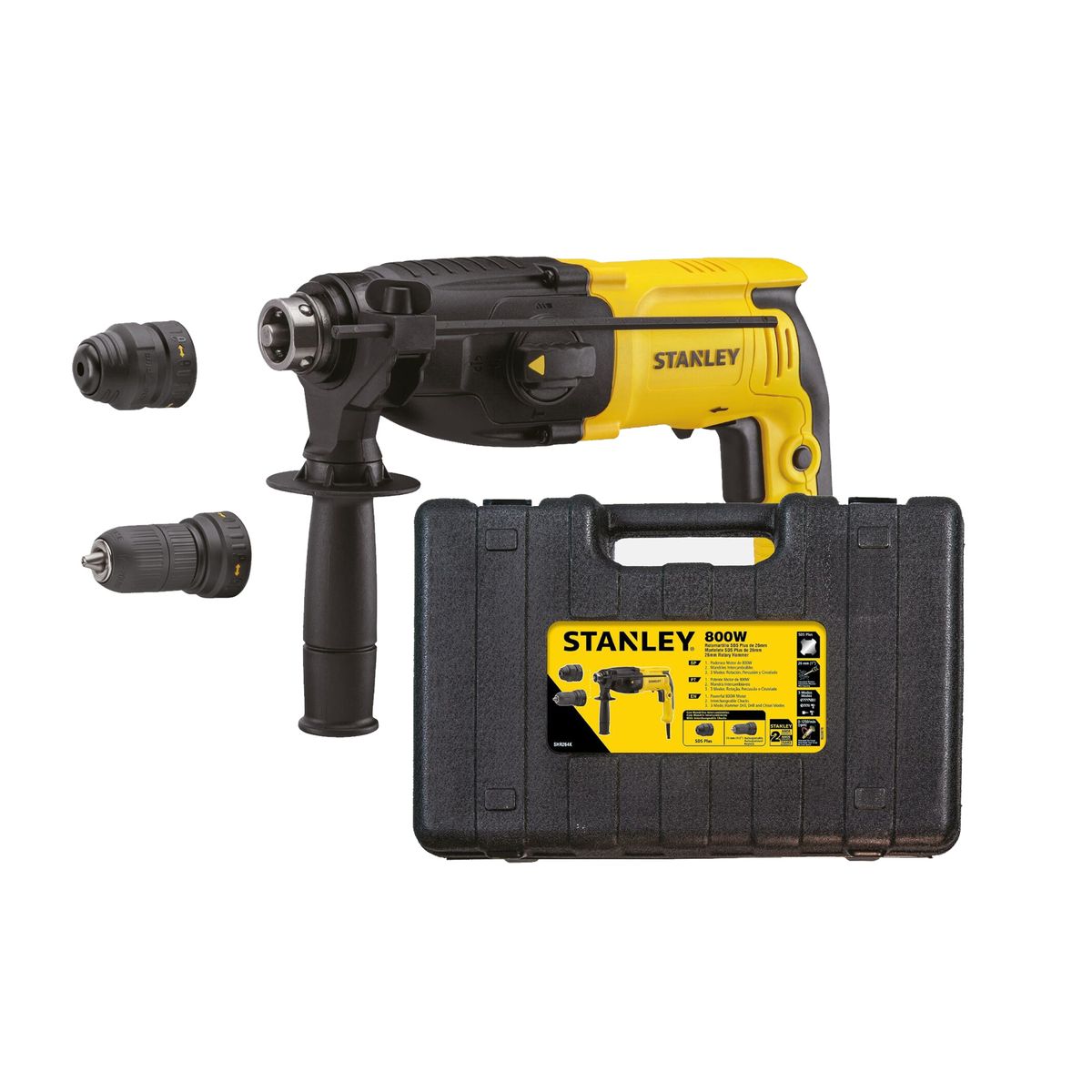 STANLEY - Rotomartillo SDS PLUS 26mm 800W Stanley SHR264K-B2C