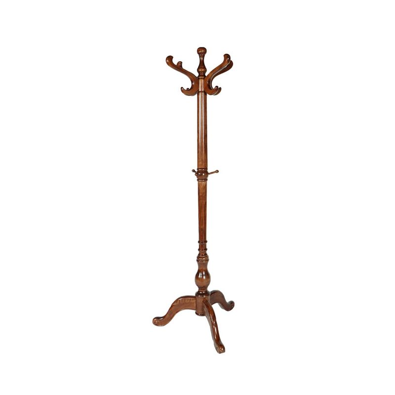 NECTAR - Colgador de pedestal Bangkok de madera de caucho Tailandés