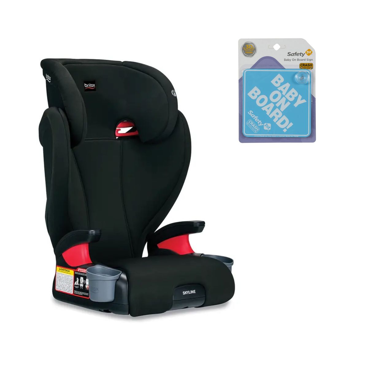 BRITAX - SILLA AUTO BUTACA SKYLINE DUSK + letrero bebe a bordo