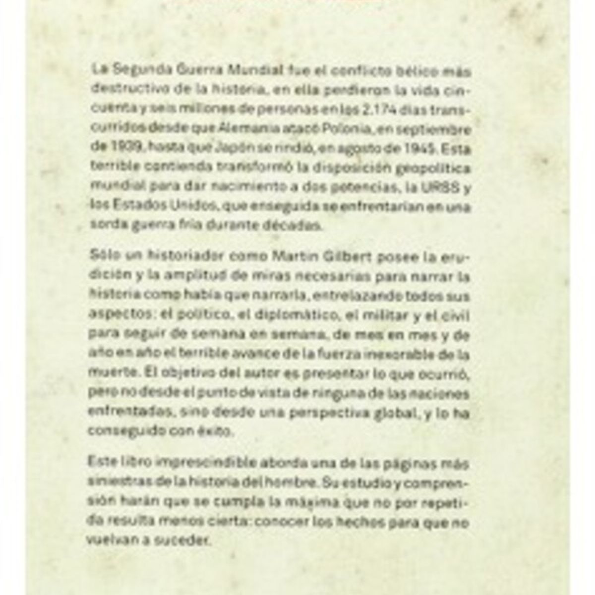 LA ESFERA DE LOS LIBROS - La Segunda Guerra Mundial