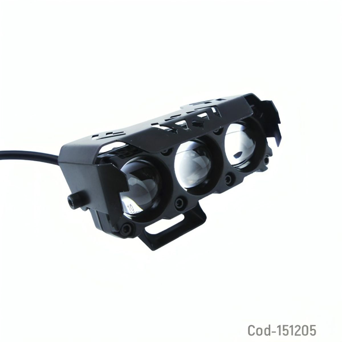 OEM - NEBLINERO PARA MOTO MINI 3 LED 40W DUO COLOR AMBAR-BLANCO