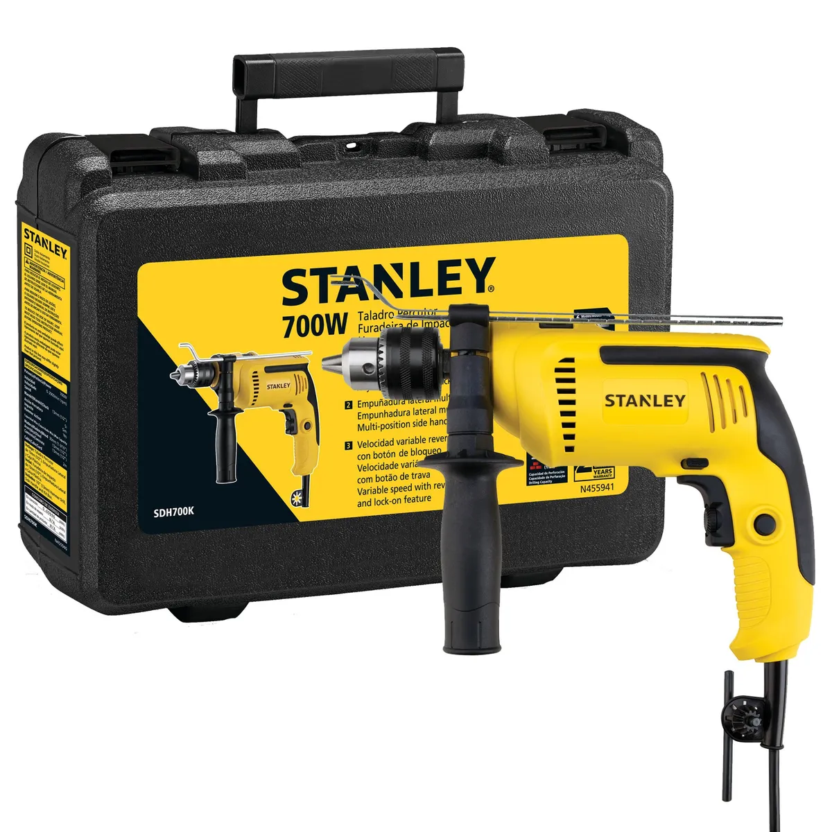 STANLEY - Taladro Percutor 1/2" 700W Stanley SDH700K-B2C