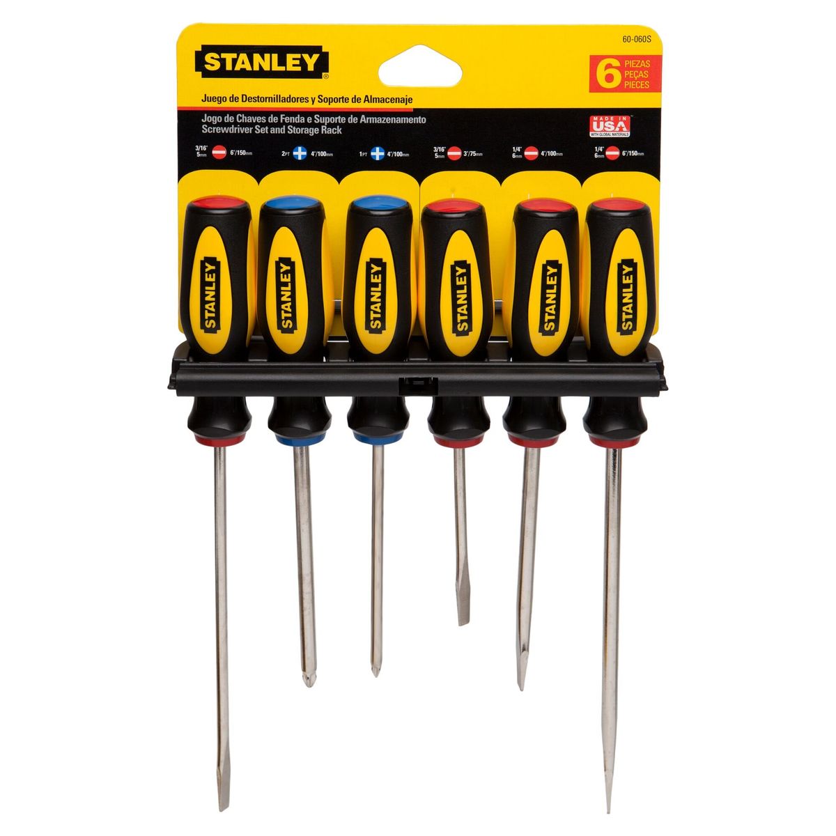 STANLEY - Juego 6 Destornilladores  60-060s